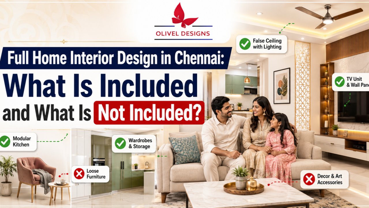 Full home interior design in Chennai