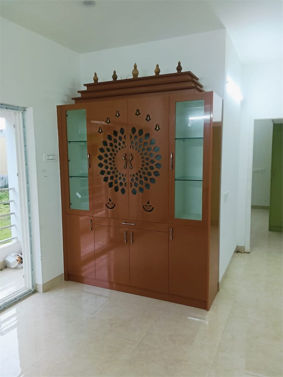 Custom pooja unit by Olivel Designs