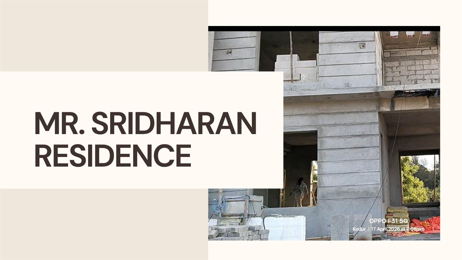 Sridharan Home residential interior in Chennai